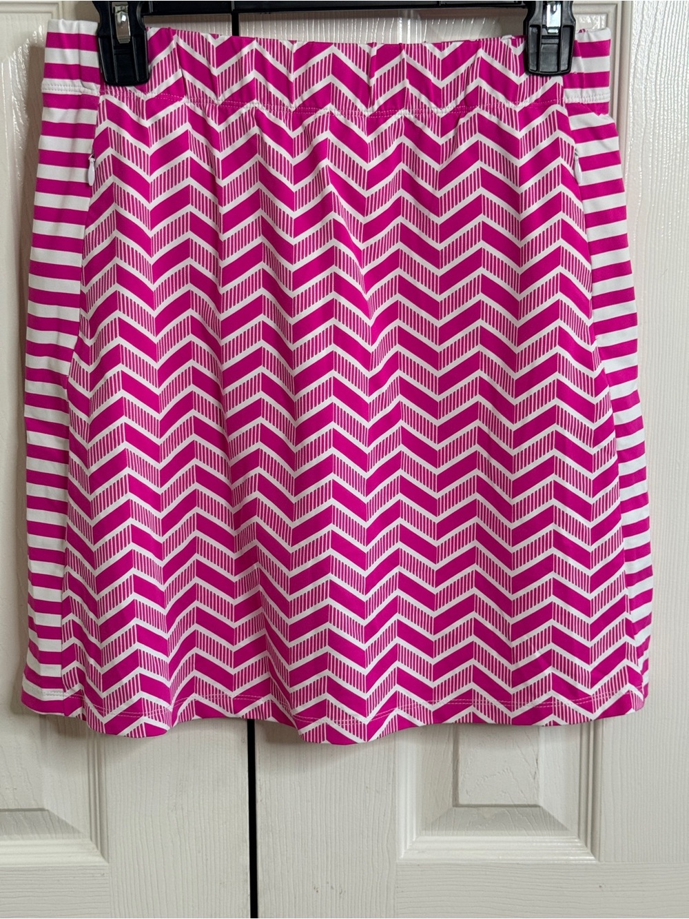 J.McLaughlin Catalina Cloth Chevron Sport Skort S Pink